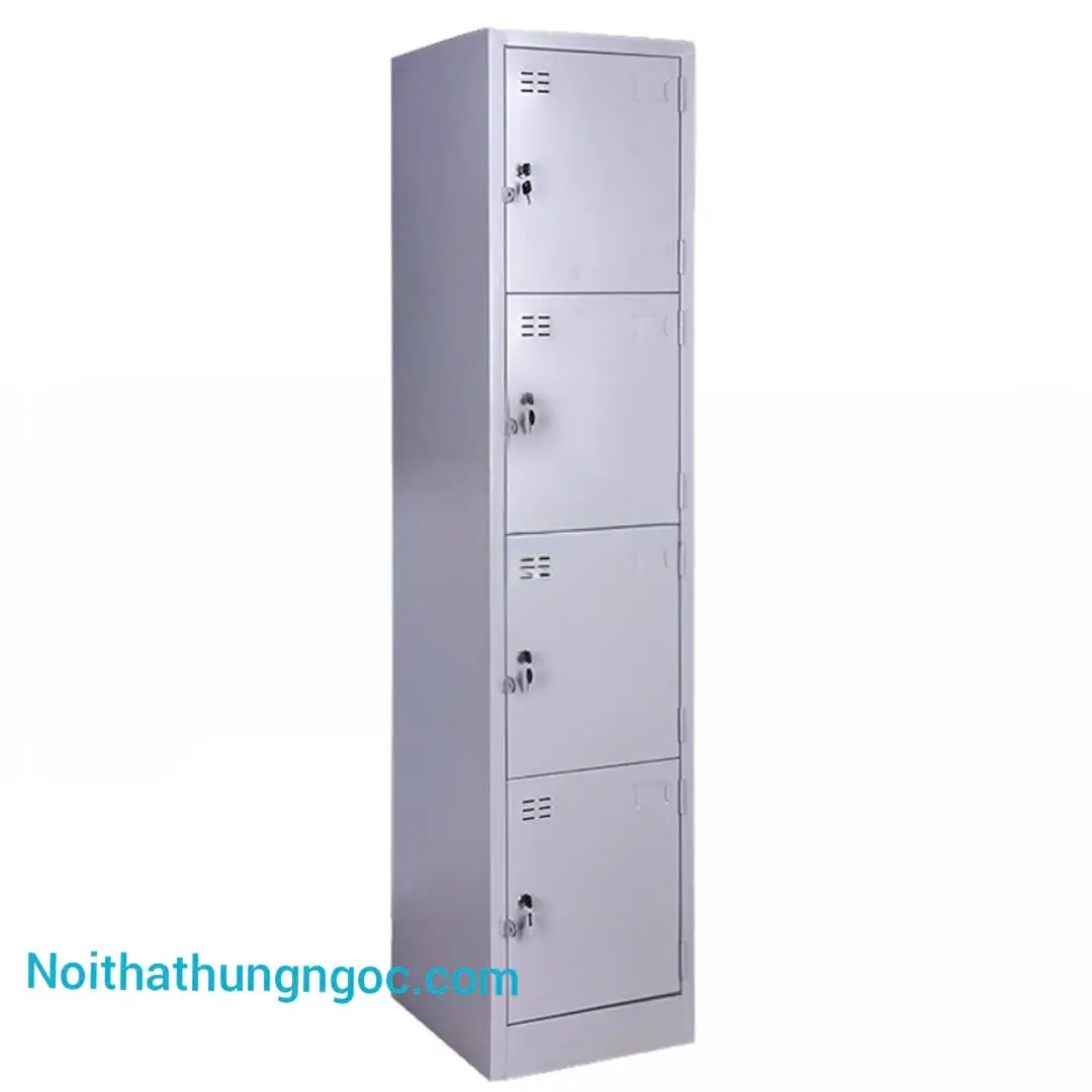 Nội thất Hùng Ngọc - Tủ Locker Sắt 4 Ngăn (1 Cột) - HN211