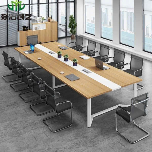 Nội thất Hùng Ngọc - Bàn Họp Chân Sắt 3m2-HN88