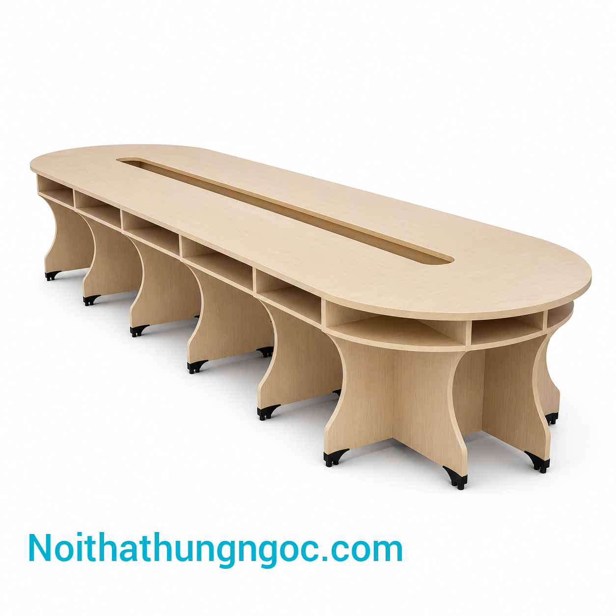 Nội thất Hùng Ngọc - Bàn họp văn phòng 6m chân Fami HN89