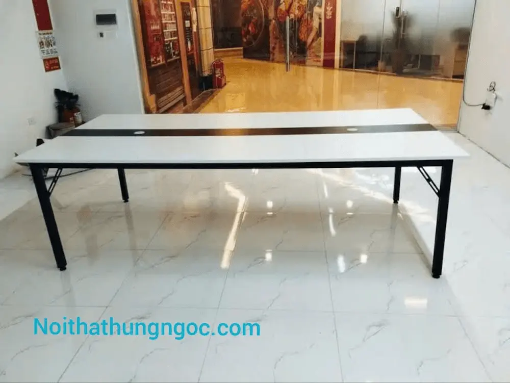 Nội thất Hùng Ngọc - Bàn Họp Chân sắt Độc Lập 2m4-HN1201