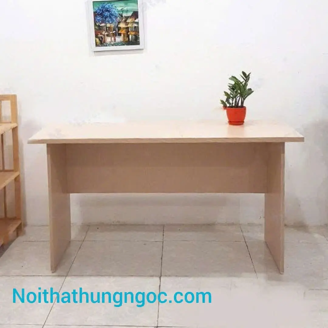 Bàn Làm việc Không Hộc 1m2 Giá Rẻ- HN27 thumbnail 1
