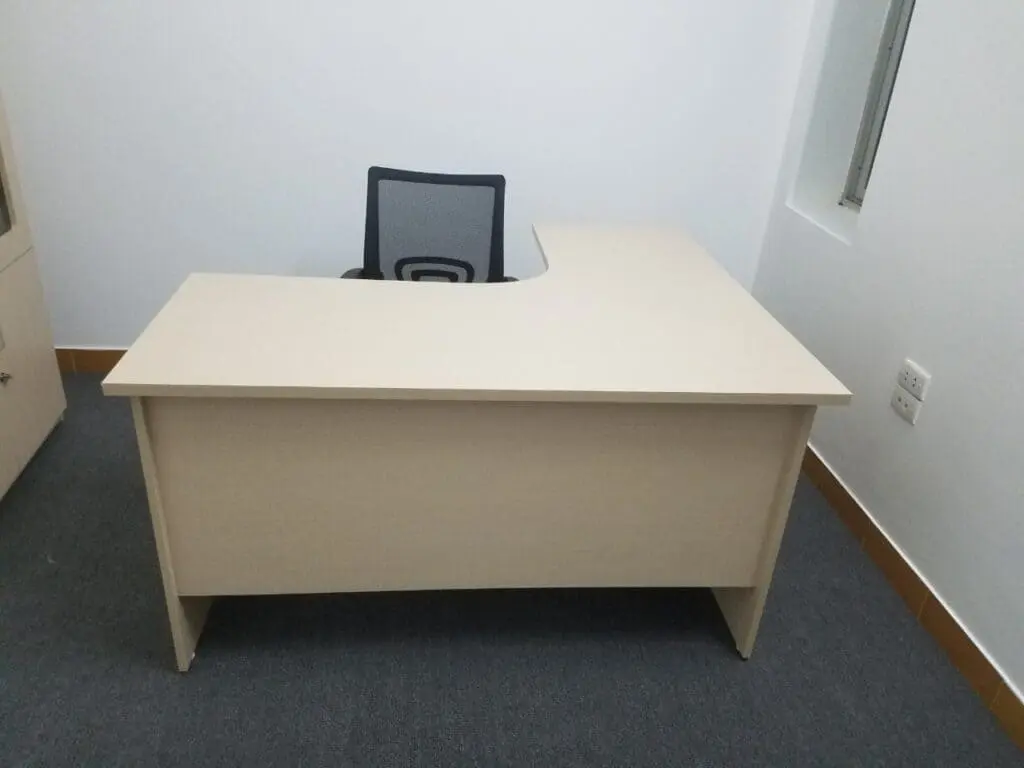 Ảnh thực tế Bàn Làm Việc Chữ L 1m4 Giá Rẻ HN32