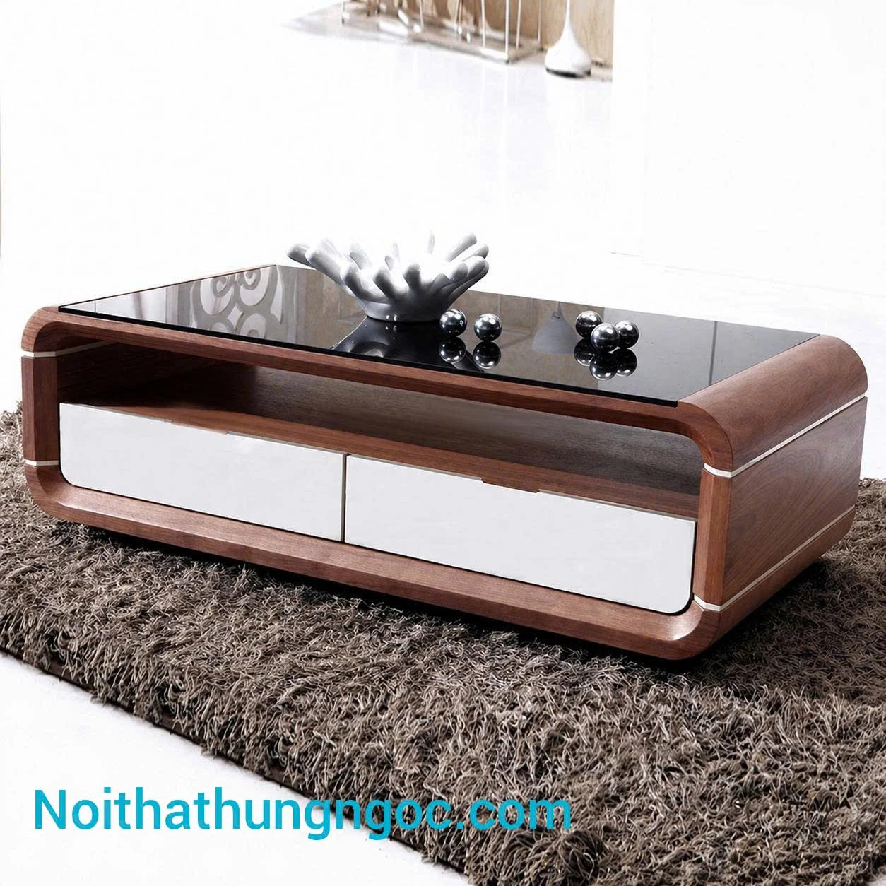 Nội thất Hùng Ngọc - Bàn trà Kính HN127