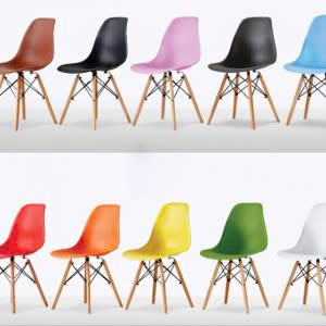 Hình ảnh thực tế Ghế Eames Chân Gỗ Nhập Khẩu-HN805