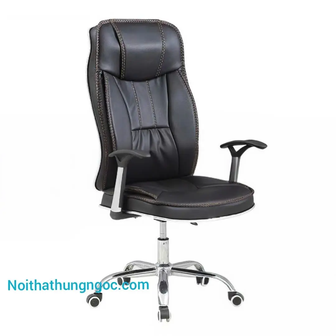 Hình ảnh thực tế Ghế Giám Đốc Ngả Lưng Đệm Dày - GĐ-HN1701
