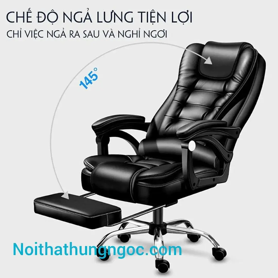 Nội thất Hùng Ngọc - Ghế Giám Đốc HN1711 Cao Cấp (Có Massage + Gác Chân)