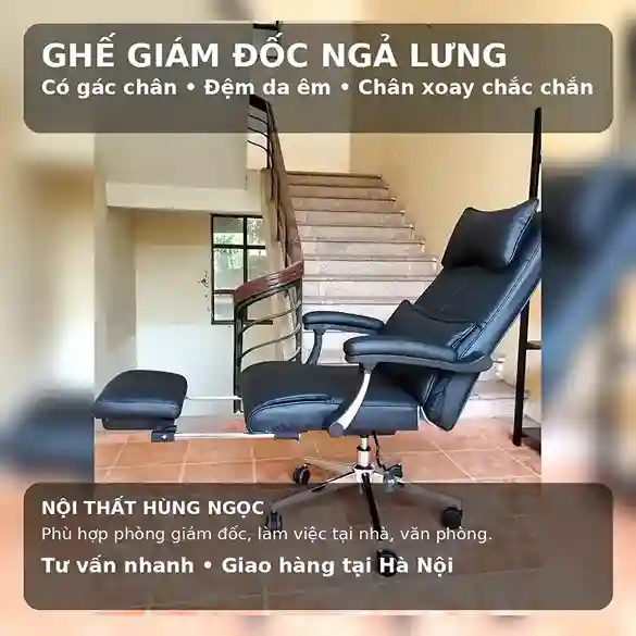 Ghế Giám Đốc Thư Giãn HN1714 giá tốt tại Hà Nội