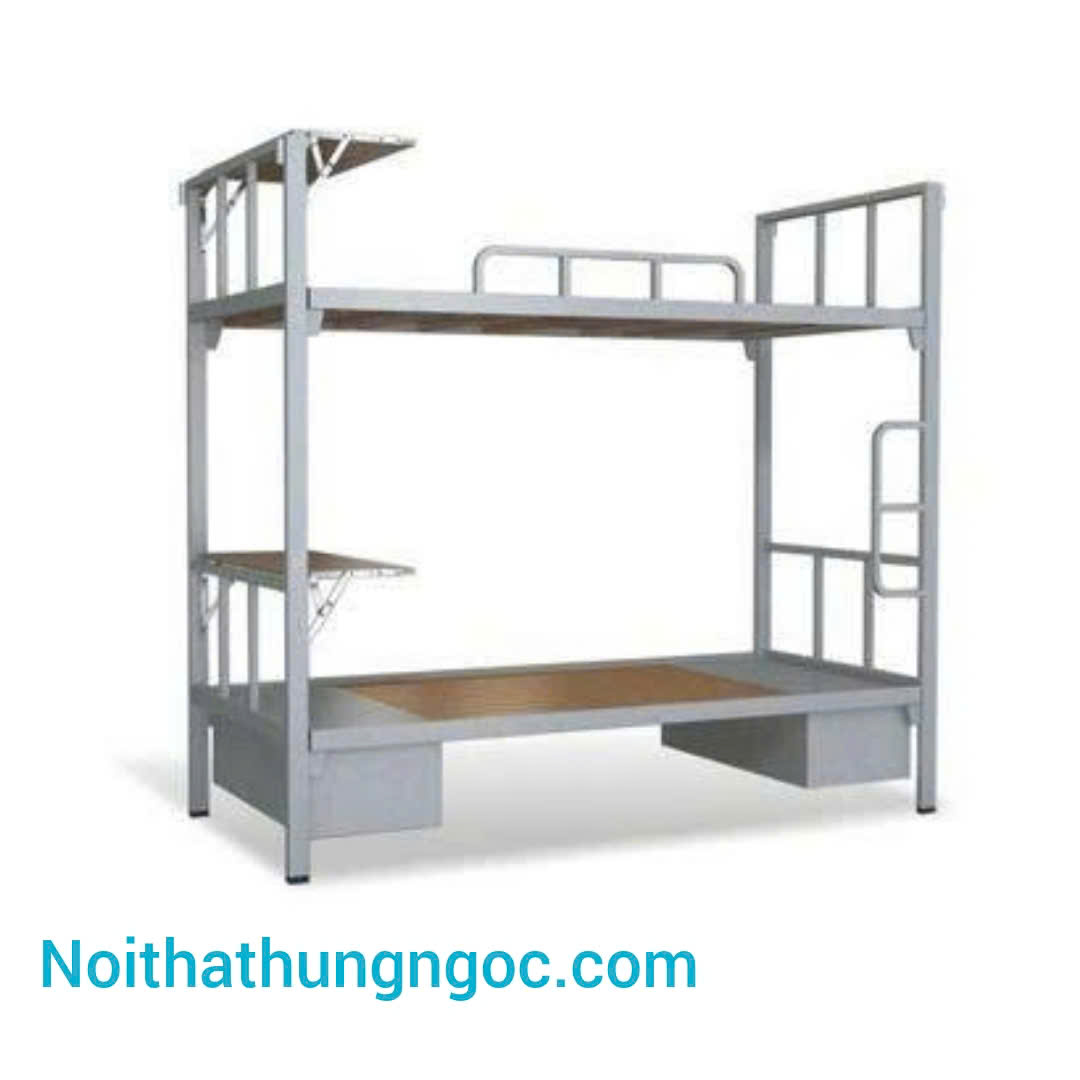 Giường Tầng Sắt Có Bàn Và Hộc HN414 thumbnail 1