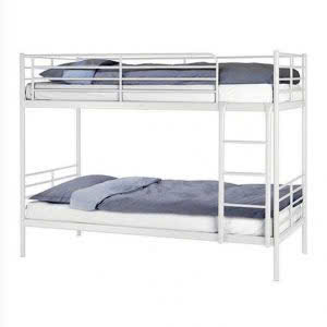 Giường sắt 2 tầng dát gỗ 85cm HN404 thumbnail 2