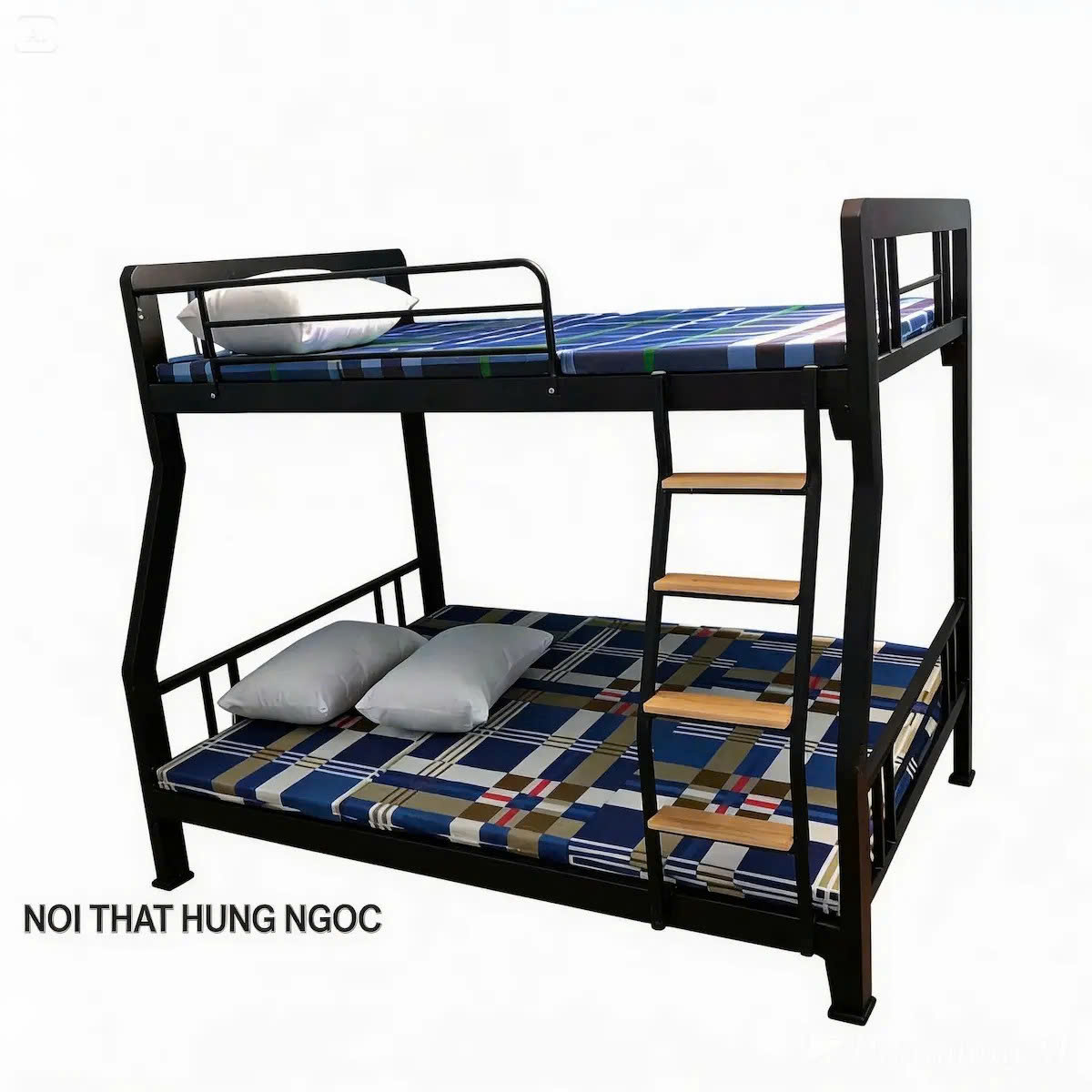 Giường Sắt Lệch Tầng 1m2 Hộp To Cao Cấp HN409 thumbnail 1