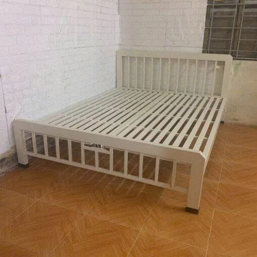 Ảnh thực tế Giường Đơn 1m4 Màu kem - HN416
