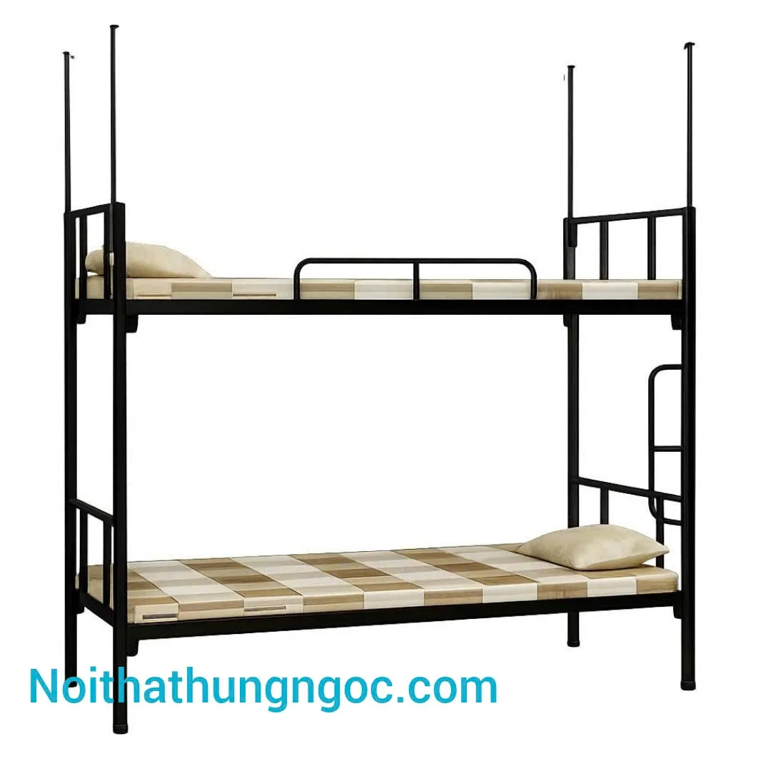 Nội thất Hùng Ngọc - Giường sắt 2 tầng 85 đen HN418 
