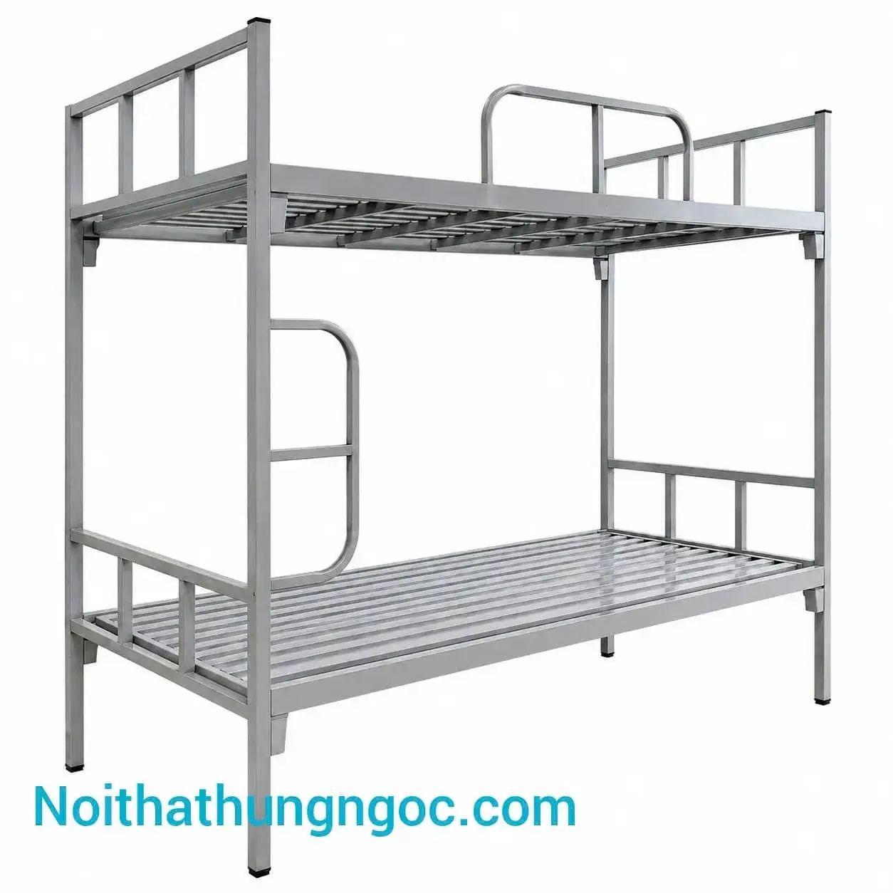 Nội thất Hùng Ngọc - Giường Sắt 2 Tầng Dát Sắt Màu Ghi HN423