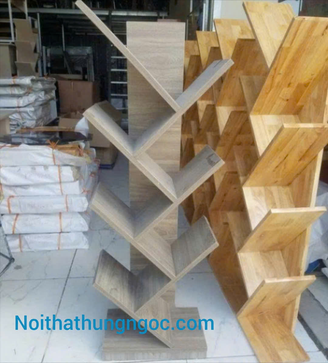 Kệ Sách Hình Cây Gỗ Công Nghiệp HN1906 thumbnail 1