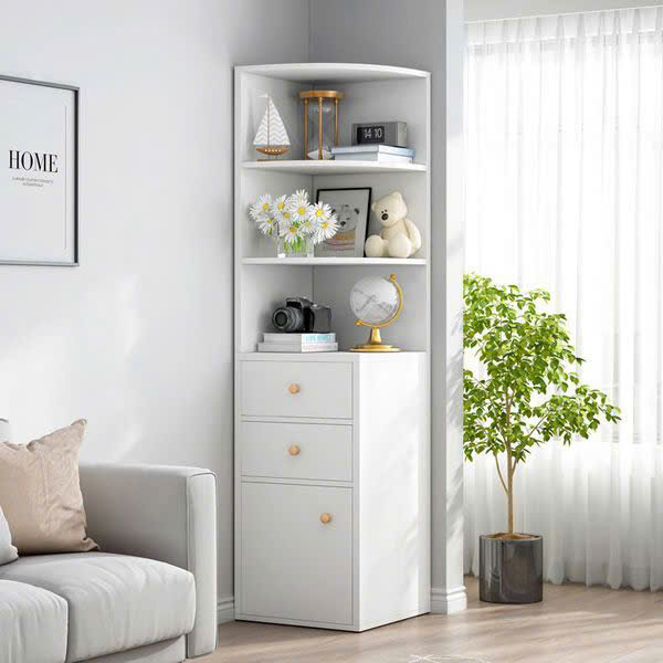 Nội thất Hùng Ngọc - kệ trang trí góc tường-HN1601