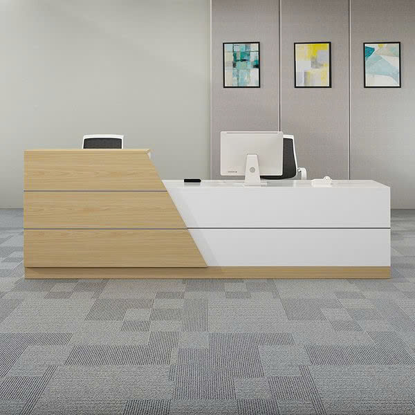 Hình ảnh thực tế Quầy Lễ Tân Hiện Đại Cao Cấp 2m4-HN1002