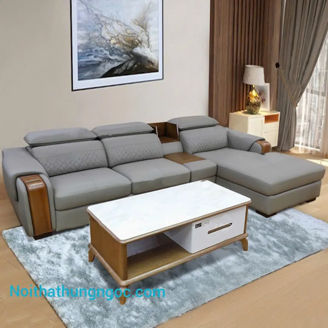 Nội thất Hùng Ngọc - Sofa Da HN125