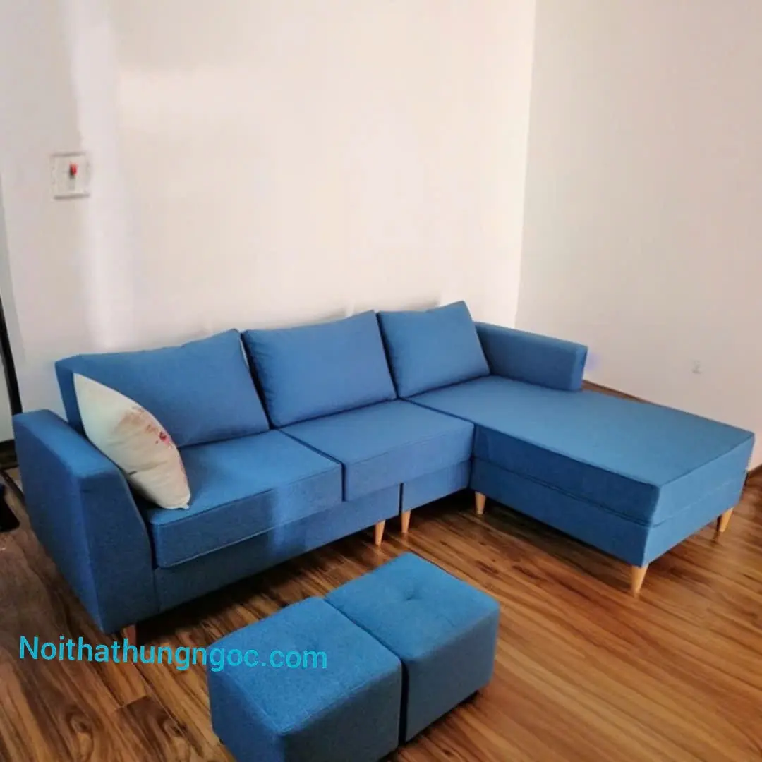 Nội thất Hùng Ngọc - Sofa Nỉ Chữ L-HN118