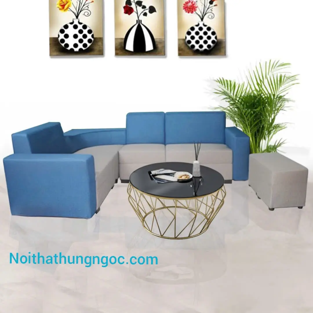 Nội thất Hùng Ngọc - Sofa Nỉ Góc HN120
