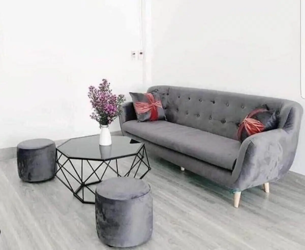 Nội thất Hùng Ngọc - Sofa Văng Nỉ Hiện Đại 1.6m HN103