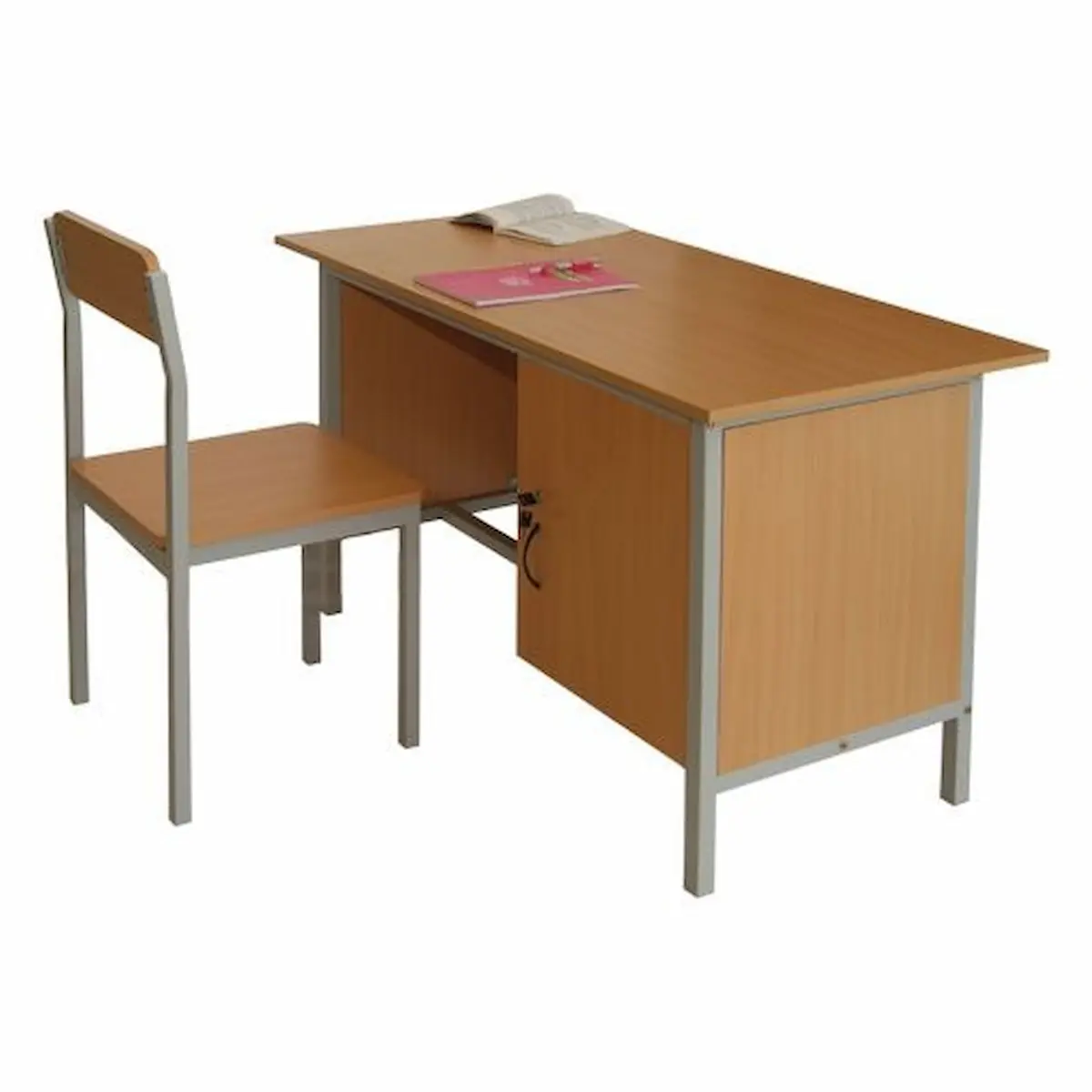 Hình ảnh thực tế Bộ Bàn Ghế Giáo Viên Có Hộc Khóa Cao Cấp HN607