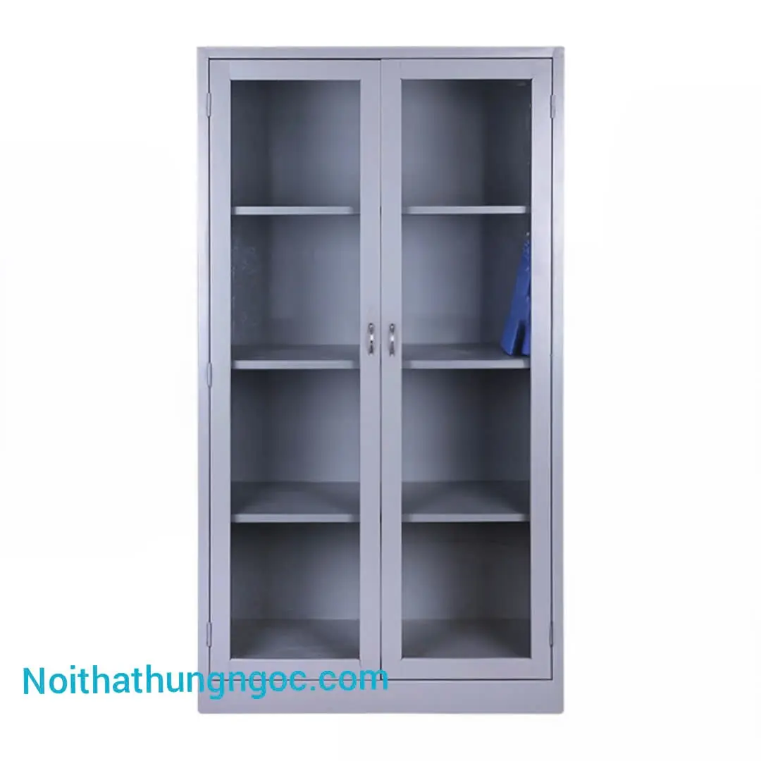 Nội thất Hùng Ngọc - ủ Tài Liệu Sắt 2 Cánh Kính - HN1412