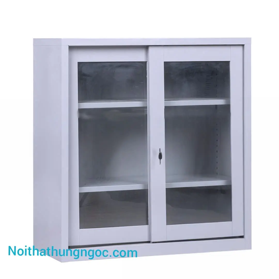 Tủ Tài Liệu Sắt 2 Cánh Lùa Thấp - HN1402